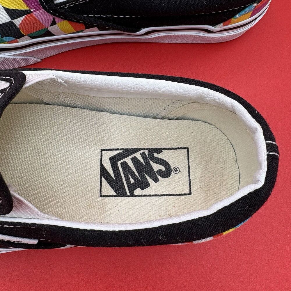 VANS "Flower Power" Floral Checkerboard Skate Shoes Sneakers Unisex Size M5/F6.5 - Picture 6 of 8